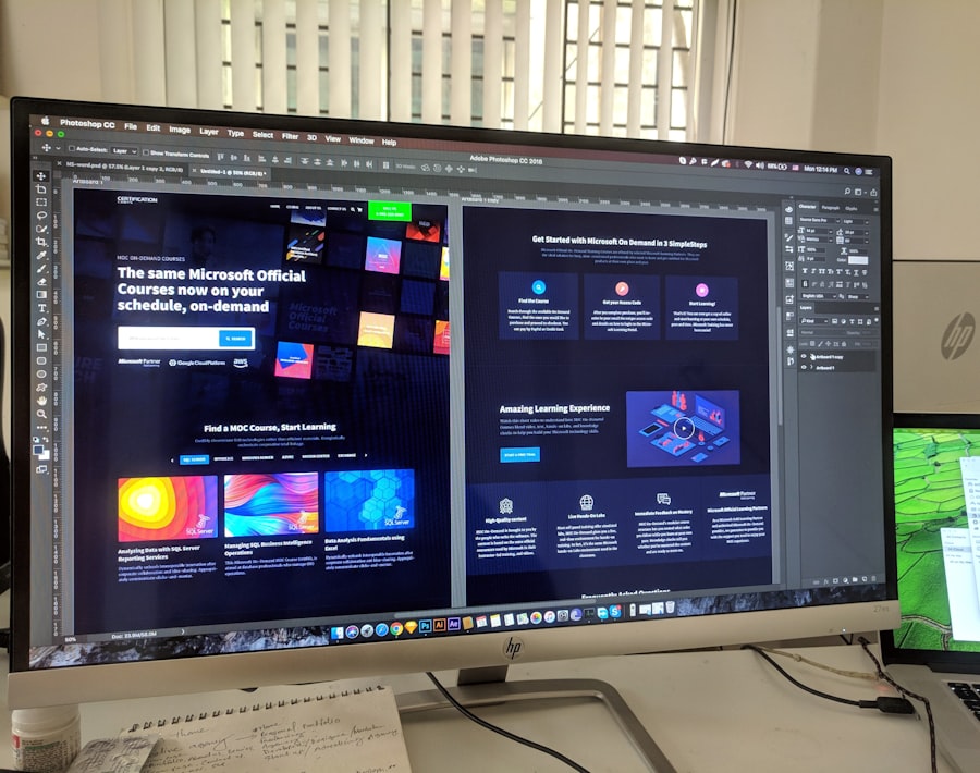 Designers reviewing a brand board